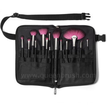 Saco de cinto 13pcs cosméticos profissional conjunto de escova cosméticos